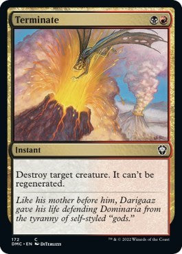 Terminate (Commander: Dominaria United) Light Play