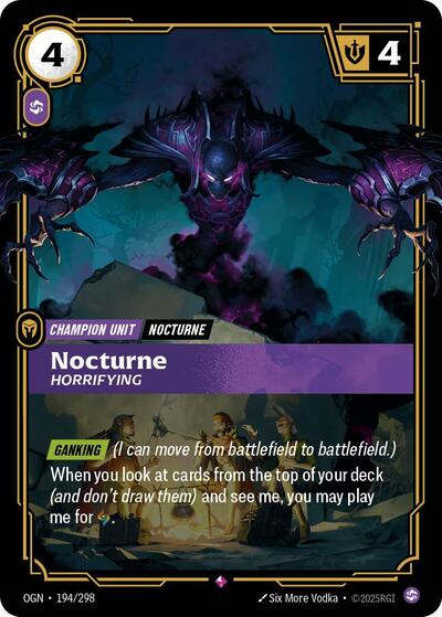 Nocturne Horrifying (Origins) Light Play Foil