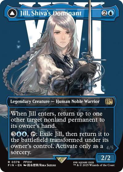 Jill, Shiva's Dominant (Borderless) (Universes Beyond: FINAL FANTASY) Near Mint