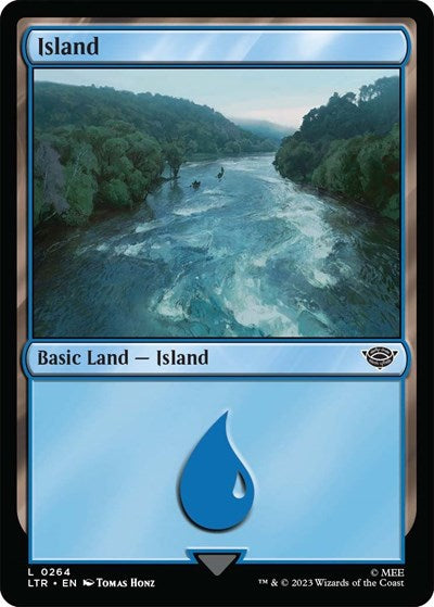 Island (0264) (Universes Beyond: The Lord of the Rings: Tales of Middle-earth) Light Play Foil