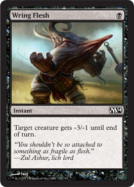 Wring Flesh (Magic 2014 Core Set) Light Play Foil