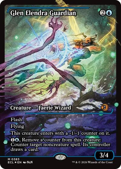 Glen Elendra Guardian (0383) (Showcase) (Lorwyn Eclipsed) Light Play Foil