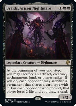 Braids, Arisen Nightmare (Dominaria United) Light Play Foil