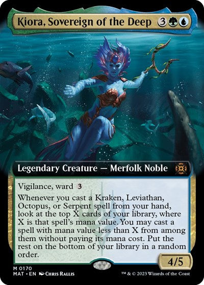 Kiora, Sovereign of the Deep (Extended Art) (March of the Machine: The Aftermath) Light Play