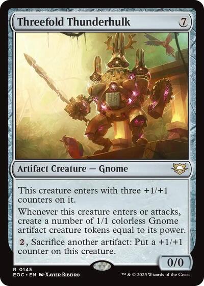 Threefold Thunderhulk (Commander: Edge of Eternities) Light Play