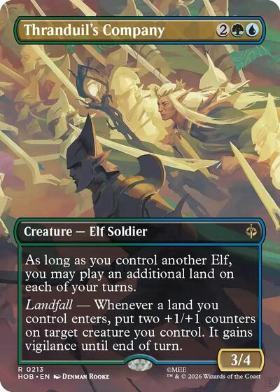 Thranduil's Company (Borderless) (The Hobbit) Light Play Foil