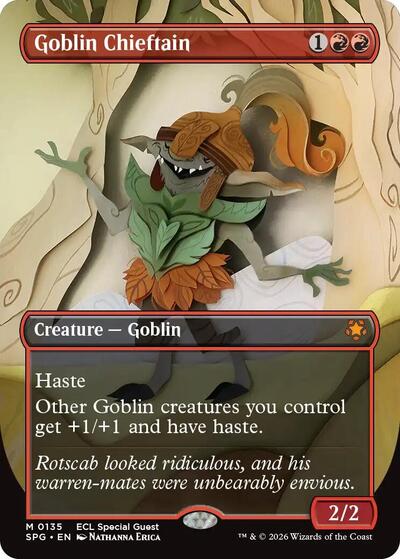 Goblin Chieftain (Borderless) (Special Guests) Near Mint Foil