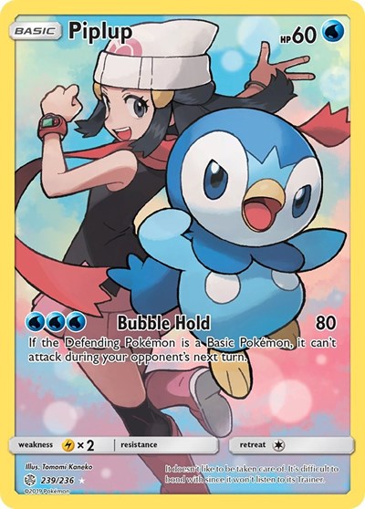 Piplup (Secret) (SM - Cosmic Eclipse) Light Play