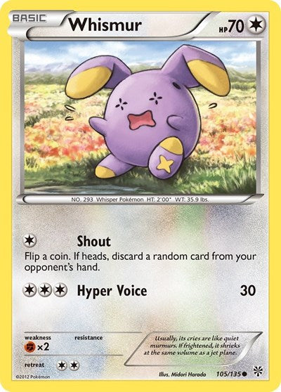 Whismur (Plasma Storm) Medium Play