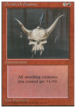 Orcish Oriflamme (4th Edition) Light Play