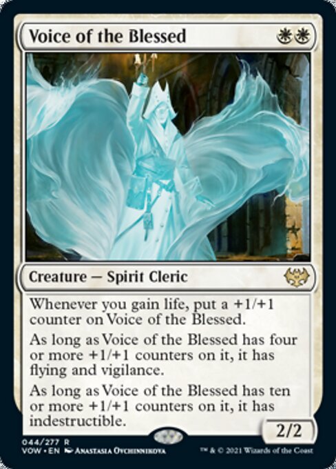 Voice of the Blessed (Innistrad: Crimson Vow) Light Play