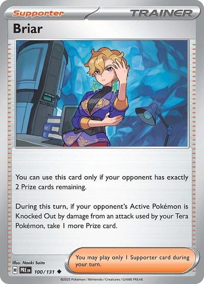 Briar (SV: Prismatic Evolutions) Light Play Reverse Holofoil