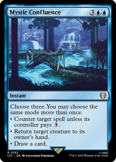 Mystic Confluence (Commander: The Lord of the Rings: Tales of Middle-earth) Light Play