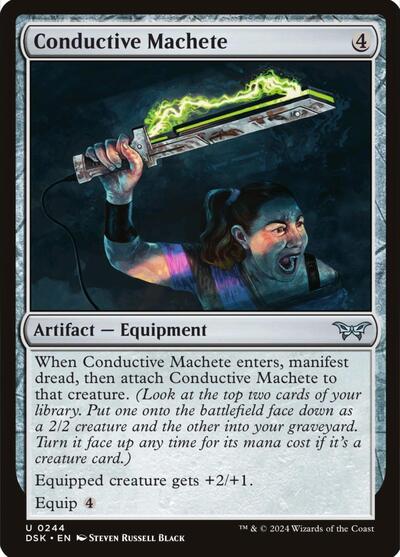 Conductive Machete (Duskmourn: House of Horror) Light Play