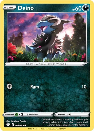 Deino (SWSH03: Darkness Ablaze) Light Play
