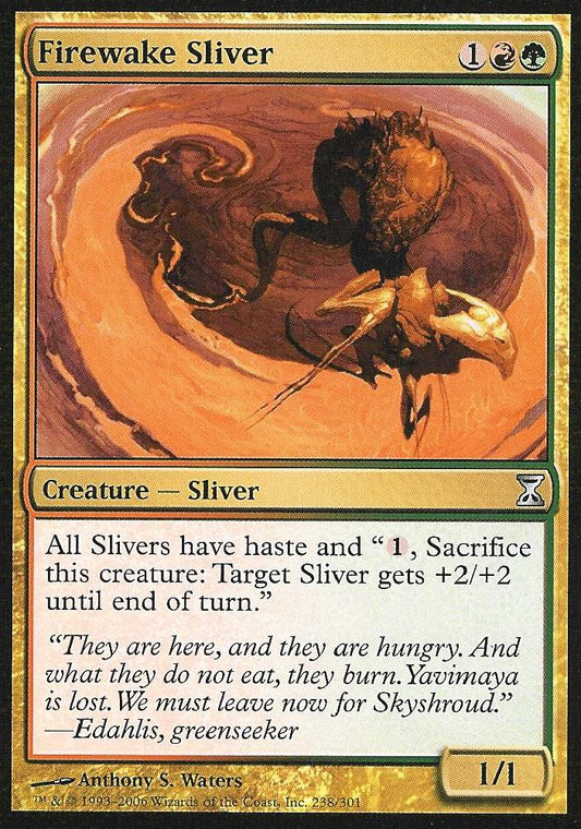 Firewake Sliver (Time Spiral) Light Play