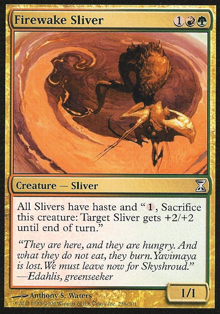 Firewake Sliver (Time Spiral) Light Play