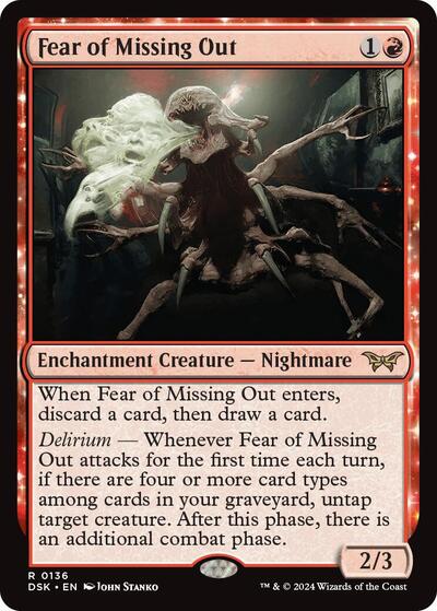 Fear of Missing Out (Duskmourn: House of Horror) Light Play