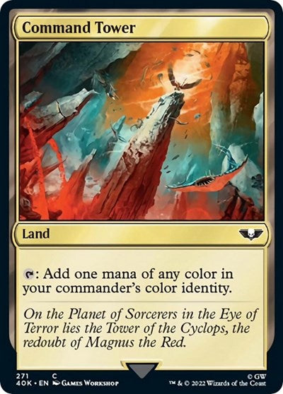 Command Tower (271) (Universes Beyond: Warhammer 40K) Light Play