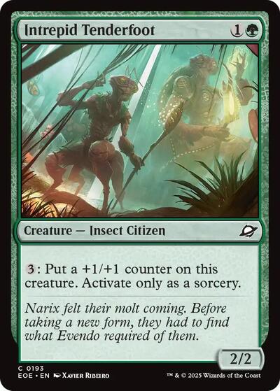 Intrepid Tenderfoot (Edge of Eternities) Light Play Foil