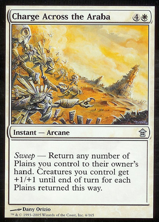 Charge Across the Araba (Saviors of Kamigawa) Light Play
