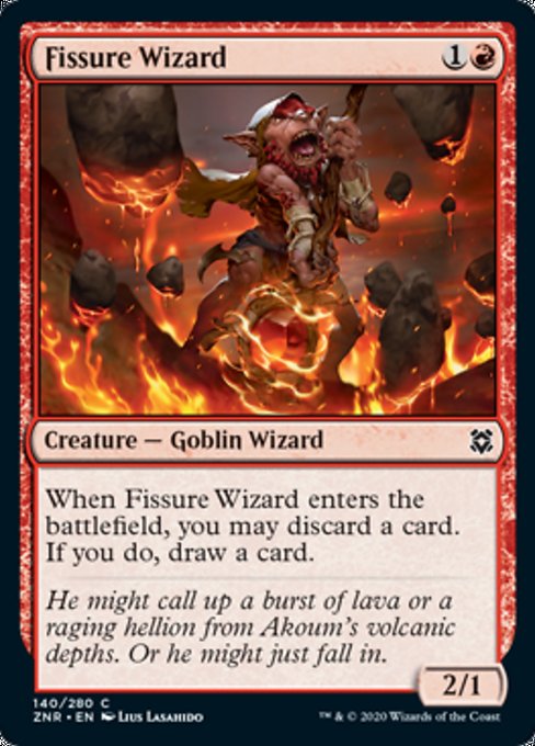Fissure Wizard (Zendikar Rising) Light Play