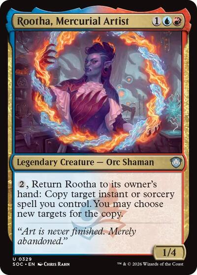 Rootha, Mercurial Artist (Commander: Secrets of Strixhaven) Light Play