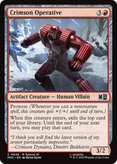 Crimson Operative (Commander: Marvel Super Heroes) Light Play