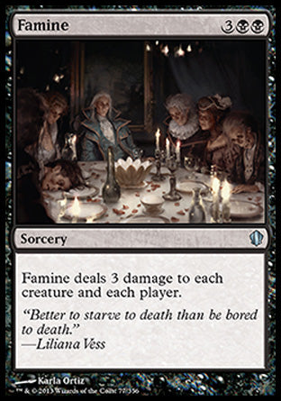 Famine (Commander 2013 Edition) Light Play