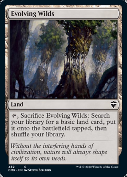 Evolving Wilds (Commander 2020 Commander Legends) Light Play