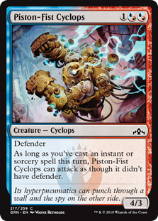 Piston-Fist Cyclops (Guilds of Ravnica) Light Play