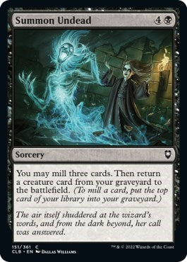 Summon Undead (Commander Legends: Battle for Baldur's Gate) Light Play Foil