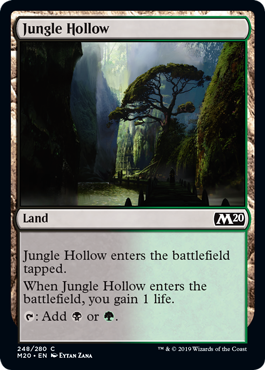 Jungle Hollow (Magic 2020 Core Set) Light Play