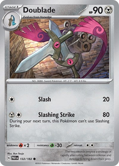 Doublade - 132 (Scarlet and Violet: Paradox Rift) Light Play Reverse Holofoil