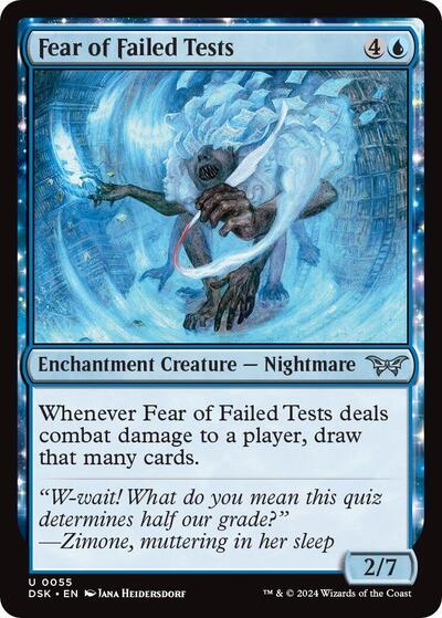 Fear of Failed Tests (Duskmourn: House of Horror) Light Play