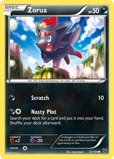 Zorua (XY Base Set) Medium Play