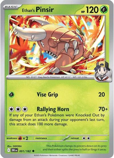 Ethan's Pinsir (SV10: Destined Rivals) Light Play