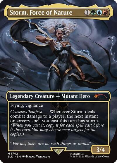 Storm, Force of Nature (Rainbow Foil) (Secret Lair) Light Play Foil