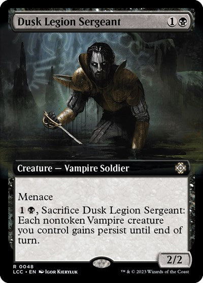 Dusk Legion Sergeant (Extended Art) (Commander: The Lost Caverns of Ixalan) Damaged / Poor