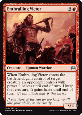Enthralling Victor (Magic Origins) Light Play Foil