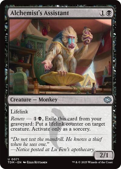 Alchemist's Assistant (Tarkir: Dragonstorm) Light Play