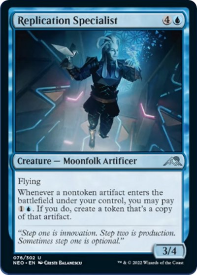 Replication Specialist (Kamigawa: Neon Dynasty) Light Play Foil