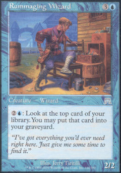 Rummaging Wizard (Onslaught) Light Play