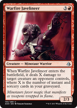 Warfire Javelineer (Amonkhet) Light Play