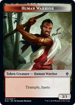 Human Warrior Token (Throne of Eldraine) Light Play