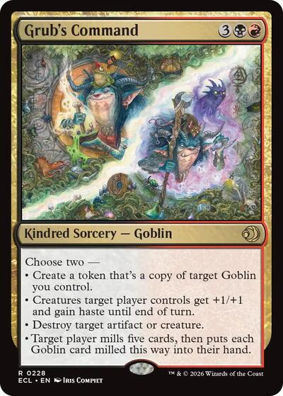 Grub's Command (Lorwyn Eclipsed) Light Play