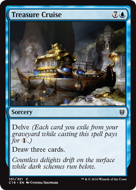 Treasure Cruise (Commander 2016 Edition) Light Play