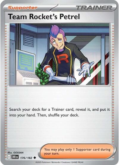 Team Rocket's Petrel - 176 (SV10: Destined Rivals) Light Play Reverse Holofoil