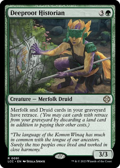 Deeproot Historian (Commander: The Lost Caverns of Ixalan) Light Play