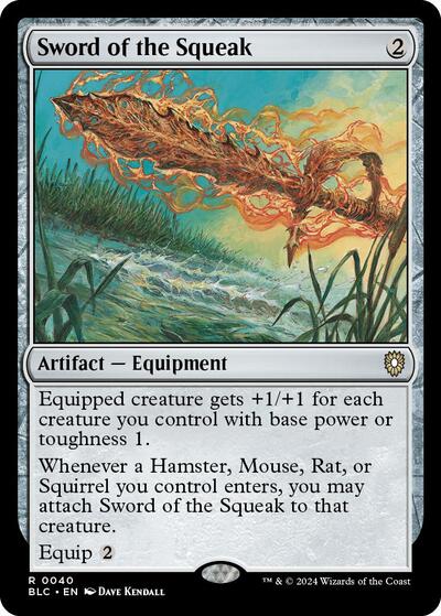 Sword of the Squeak (Commander: Bloomburrow) Light Play